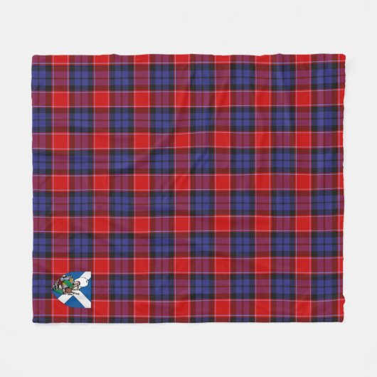 Scotts Graham of Menteith Red Tartan Kariert Fleecedecke (Vorderseite (Horizontal))