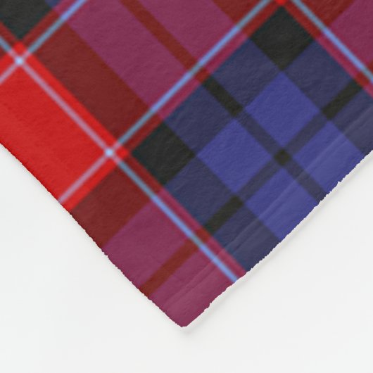 Scotts Graham of Menteith Red Tartan Kariert Fleecedecke (Ecke)