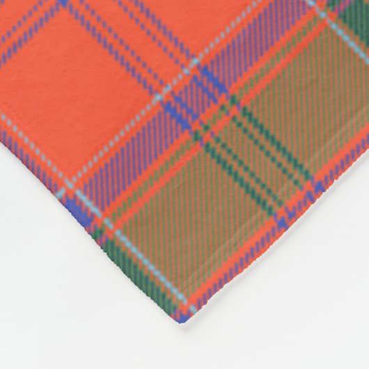 Scotts Grant Ancient Tartan Kariert Fleecedecke (Ecke)