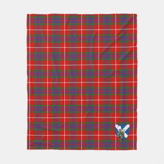 Scotts Grant aus Lurg Tartan Kariert Fleecedecke (Vorderseite)