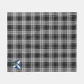 Scotts Gray Douglas Tartan Kariert Fleecedecke (Vorderseite (Horizontal))