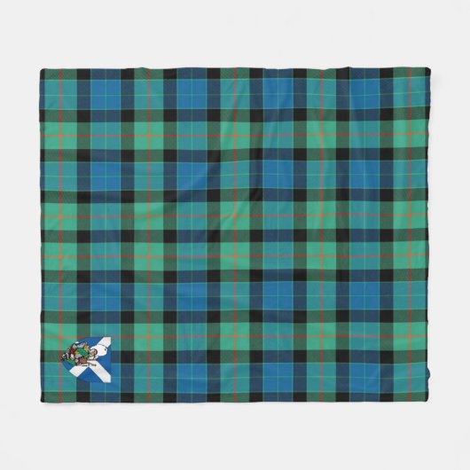 Scotts Gunn Ancient Tartan Kariert Fleecedecke (Vorderseite (Horizontal))
