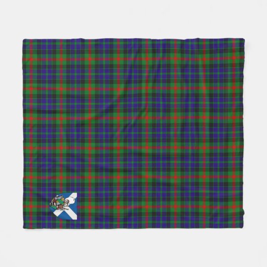 Scotts Gunn Tartan Kariert Fleecedecke (Vorderseite (Horizontal))