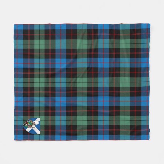 Scotts Guthrie Ancient Tartan Kariert Fleecedecke (Vorderseite (Horizontal))