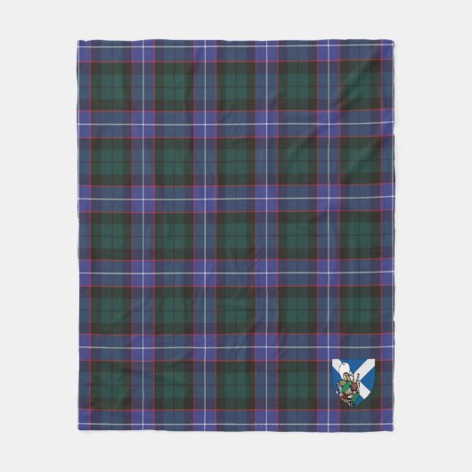 Scotts Guthrie Modern Tartan Kariert Fleecedecke (Vorderseite)
