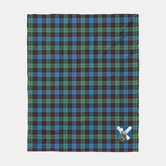 Scotts Guthrie Tartan Kariert Fleecedecke (Vorderseite)