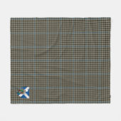 Scotts Haig Gray Tartan Kariert Fleecedecke (Vorderseite (Horizontal))