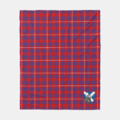 Scotts Hamilton Tartan Karo Fleecedecke (Vorderseite)