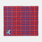 Scotts Hamilton Tartan Karo Fleecedecke (Vorderseite (Horizontal))