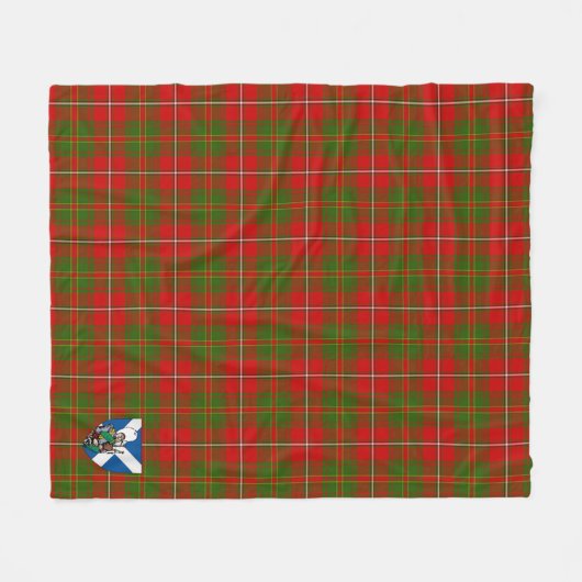Scotts Hay Tartan Kariert Fleecedecke (Vorderseite (Horizontal))
