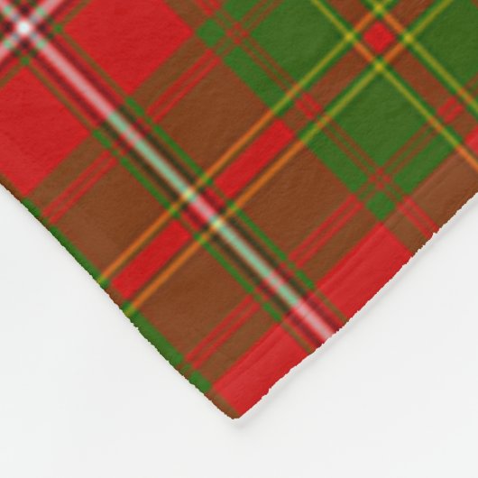 Scotts Hay Tartan Kariert Fleecedecke (Ecke)