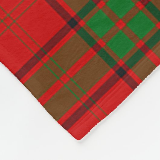 Scotts Herries Tartan Kariert Fleecedecke (Ecke)