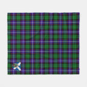 Scotts Hunter Tartan Kariert Fleecedecke (Vorderseite (Horizontal))