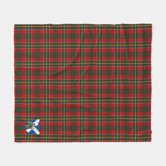 Scotts Hunter (USA) Tartan Kariert Fleecedecke (Vorderseite (Horizontal))