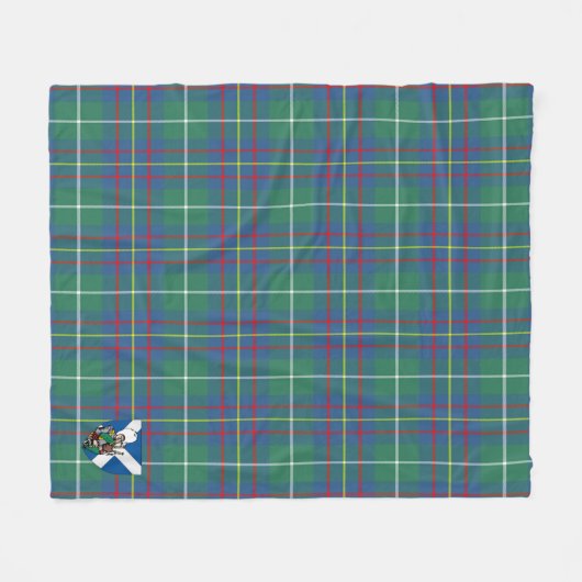 Scotts Inglis Ancient Tartan Kariert Fleecedecke (Vorderseite (Horizontal))