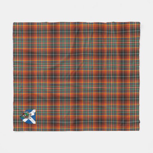 Scotts Innes Ancient Tartan Kariert Fleecedecke (Vorderseite (Horizontal))