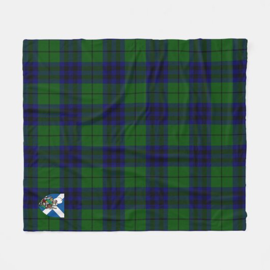 Scotts Keith Modern Tartan Kariert Fleecedecke (Vorderseite (Horizontal))