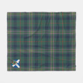 Scotts Kennedy Modern Tartan Kariert Fleecedecke (Vorderseite (Horizontal))