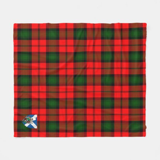 Scotts Kerr Modern Tartan Kariert Fleecedecke (Vorderseite (Horizontal))