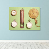 Scott's Kompass, Thermometer, Leinwanddruck (Insitu (Holzboden))