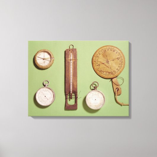 Scott's Kompass, Thermometer, Leinwanddruck (Vorderseite)