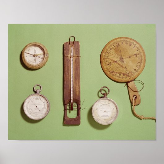 Scott's Kompass, Thermometer, Poster (Vorne)