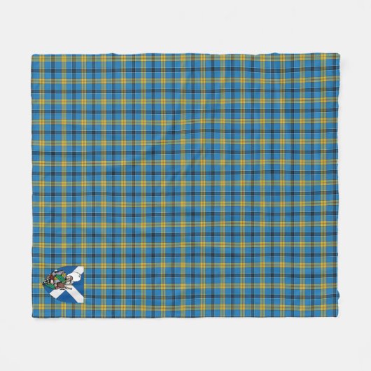 Scotts Laing Jagd Tartan Kariert Fleecedecke (Vorderseite (Horizontal))