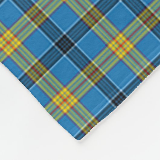 Scotts Laing Jagd Tartan Kariert Fleecedecke (Ecke)