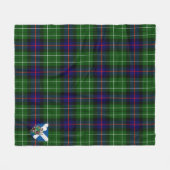 Scotts Leslie Hunting Tartan Kariert Fleecedecke (Vorderseite (Horizontal))