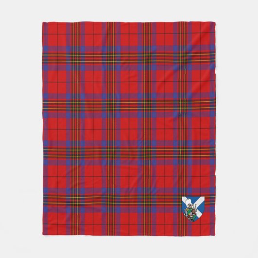 Scotts Leslie Modern Tartan Kariert Fleecedecke (Vorderseite)