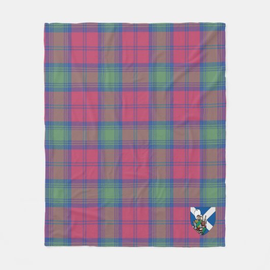 Scotts Lindsay Ancient Tartan Kariert Fleecedecke (Vorderseite)
