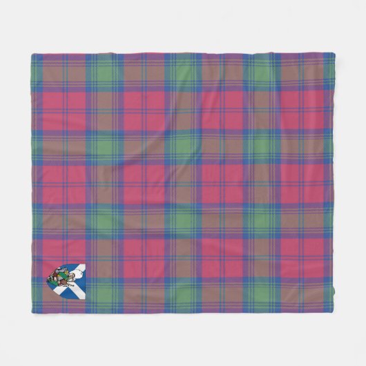 Scotts Lindsay Ancient Tartan Kariert Fleecedecke (Vorderseite (Horizontal))