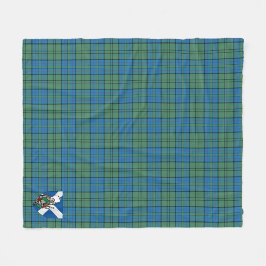 Scotts Lockhart Ancient Tartan Kariert Fleecedecke (Vorderseite (Horizontal))