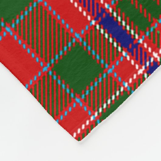 Scotts MacAlister Modern Tartan Kariert Fleecedecke (Ecke)
