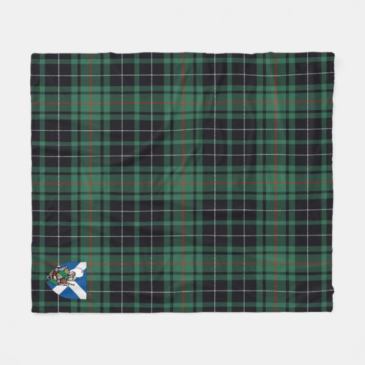 Scotts MacAulay Junting Ancient Tartan Kariert Fleecedecke (Vorderseite (Horizontal))