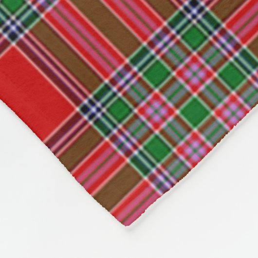 Scotts MacBain Tartan Kariert Fleecedecke (Ecke)