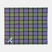 Scotts MacDonald Ancient Tartan Kariert Fleecedecke (Vorderseite (Horizontal))
