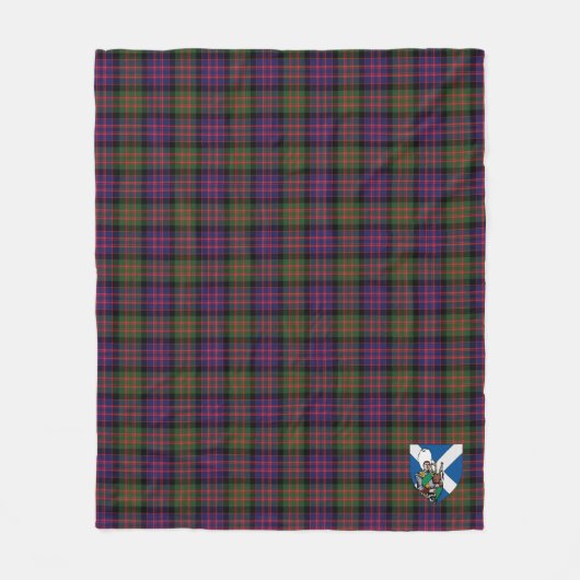 Scotts MacDonald Modern Tartan Kariert Fleecedecke (Vorderseite)