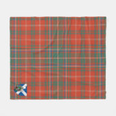 Scotts MacDougall Ancient Tartan Kariert Fleecedecke (Vorderseite (Horizontal))