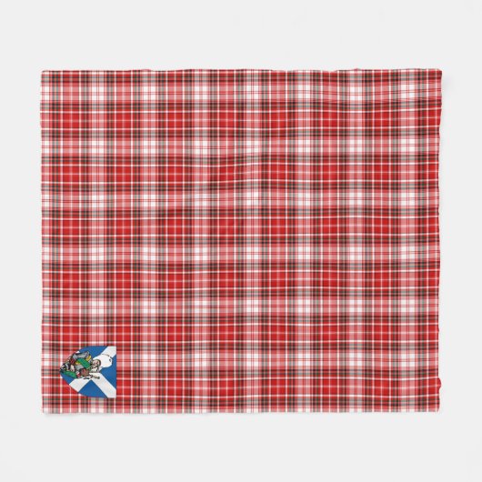 Scotts MacDougall Dress Tartan Kariert Fleecedecke (Vorderseite (Horizontal))