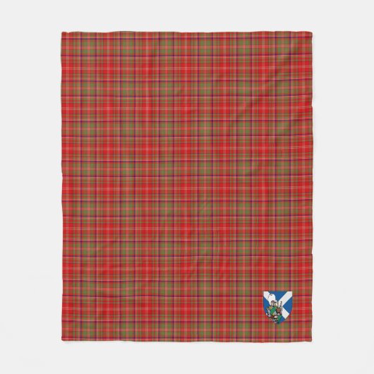 Scotts MacDougall Tartan Kariert Fleecedecke (Vorderseite)