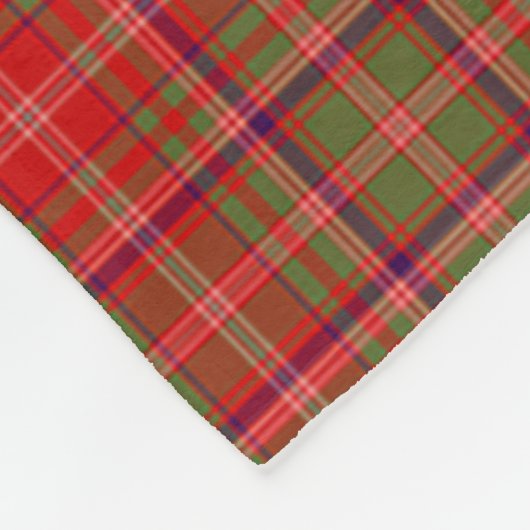 Scotts MacDougall Tartan Kariert Fleecedecke (Ecke)