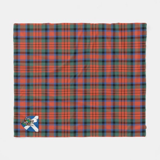 Scotts MacDuff Ancient Tartan Kariert Fleecedecke (Vorderseite (Horizontal))