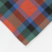 Scotts MacDuff Ancient Tartan Kariert Fleecedecke (Ecke)