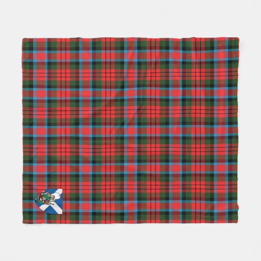 Scotts MacDuff Hunting Ancient Tartan Kariert Fleecedecke (Vorderseite (Horizontal))