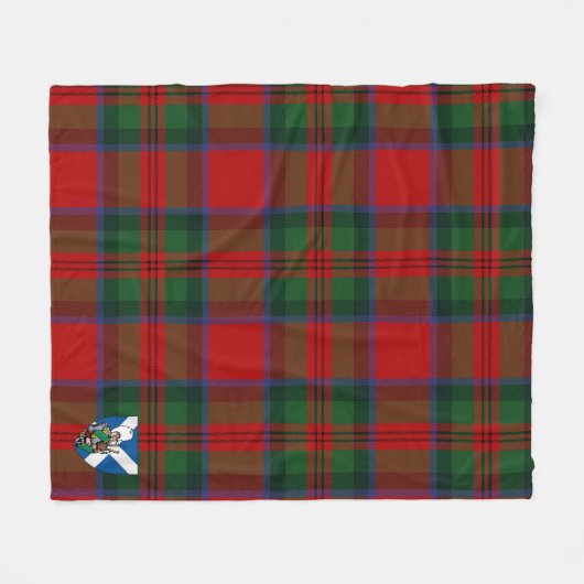 Scotts MacDuff Tartan Kariert Fleecedecke (Vorderseite (Horizontal))