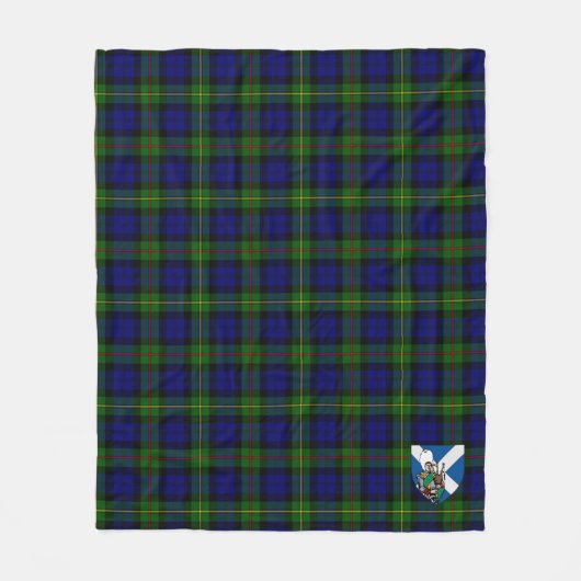 Scotts MacEwan Tartan Kariert Fleecedecke (Vorderseite)