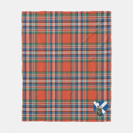 Scotts MacFarlane Ancient Tartan Kariert Fleecedecke (Vorderseite)
