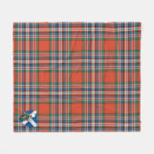 Scotts MacFarlane Ancient Tartan Kariert Fleecedecke (Vorderseite (Horizontal))