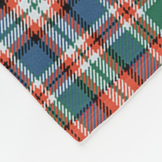 Scotts MacFarlane Ancient Tartan Kariert Fleecedecke (Ecke)